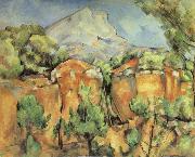 Paul Cezanne La Montagne Sainte-Victoire,vue de Bibemus oil painting artist